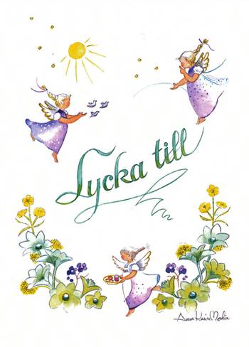 Kort - Lycka till - Anna Karin Medin, en produkt från Nya Musik som utvecklar och engagerar människor i alla åldrar.