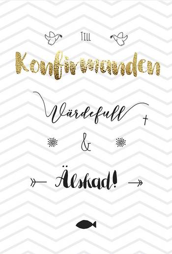 Kort - Till konfirmanden - Värdefull & Älskad - Dubbelt, en produkt från Nya Musik som utvecklar och engagerar människor i alla åldrar.