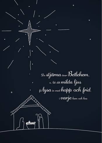 Julkort - Dubbelt med kuvert - BO5015, en produkt från Nya Musik som utvecklar och engagerar människor i alla åldrar.