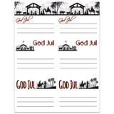 Klistermärken - Julklappsetiketter - Krubba - BP579, en produkt från Nya Musik som utvecklar och engagerar människor i alla åldrar.