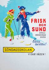 Retroposter -  Söndagsskola, en produkt från Nya Musik som utvecklar och engagerar människor i alla åldrar.