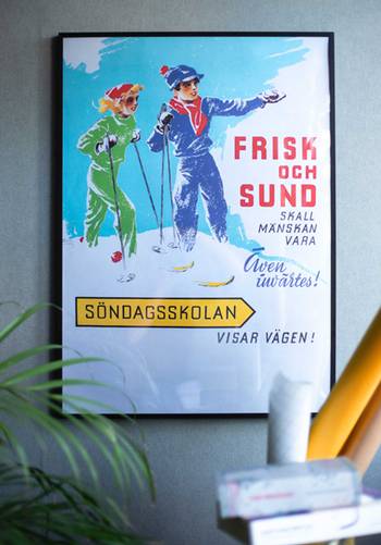 Retroposter -  Söndagsskola, en produkt från Nya Musik som utvecklar och engagerar människor i alla åldrar.