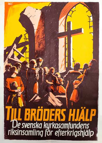 Retroposter -  Efterkrigshjälp, en produkt från Nya Musik som utvecklar och engagerar människor i alla åldrar.