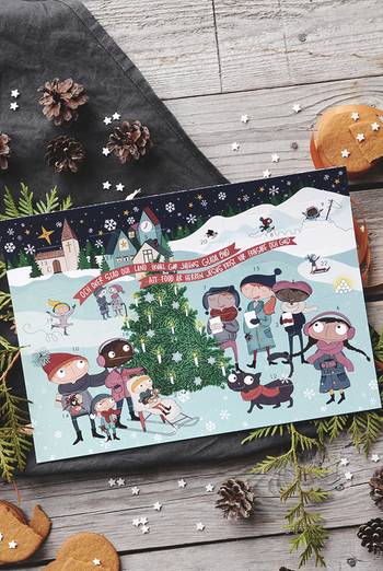 Adventskalender - Och över stad och land i kväll, en produkt från Nya Musik som utvecklar och engagerar människor i alla åldrar.