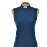 Prästtopp - Dam, ärmlös, blå, en produkt från Nya Musik som utvecklar och engagerar människor i alla åldrar.