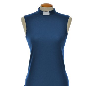 Prästtopp - Dam, ärmlös, blå, en produkt från Nya Musik som utvecklar och engagerar människor i alla åldrar.