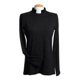 Prästtopp - Dam, lång ärm, svart, en produkt från Nya Musik som utvecklar och engagerar människor i alla åldrar.