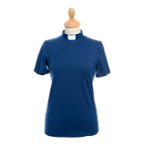 Prästtopp - Dam, kort ärm, mörkblå, en produkt från Nya Musik som utvecklar och engagerar människor i alla åldrar.