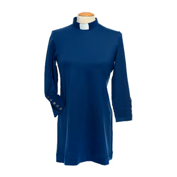 Prästtunika - Dam, 3/4 ärm, blå, en produkt från Nya Musik som utvecklar och engagerar människor i alla åldrar.