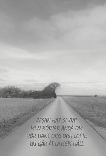 Poster - Resan har slutat, en produkt från Nya Musik som utvecklar och engagerar människor i alla åldrar.