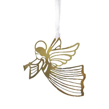 Hängdekoration - Flygande ängel - Guldfärgad, en produkt från Nya Musik som utvecklar och engagerar människor i alla åldrar.