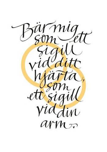 00528066 - Vigselbevis- Kalligrafi, en produkt från Nya Musik som utvecklar och engagerar människor i alla åldrar.