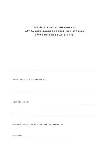 00527780 - Fadderbrev - Kalligrafi, en produkt från Nya Musik som utvecklar och engagerar människor i alla åldrar.