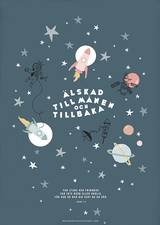 Poster - Älskad till månen och tillbaka - A3, en produkt från Nya Musik som utvecklar och engagerar människor i alla åldrar.