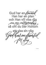 Poster - Gud har en framtid - A4, en produkt från Nya Musik som utvecklar och engagerar människor i alla åldrar.