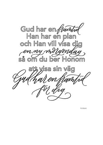 Poster - Gud har en framtid - A4, en produkt från Nya Musik som utvecklar och engagerar människor i alla åldrar.