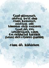 Kort - Gud glömmer aldrig bort, en produkt från Nya Musik som utvecklar och engagerar människor i alla åldrar.