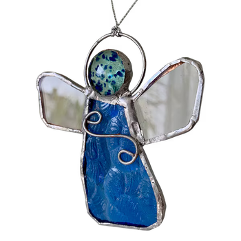 Glasängel - Blå - Fairtrade, en produkt från Nya Musik som utvecklar och engagerar människor i alla åldrar.