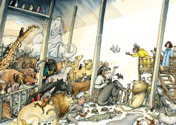 Vykort : Noas ark 10-pack, en produkt från Nya Musik som utvecklar och engagerar människor i alla åldrar.