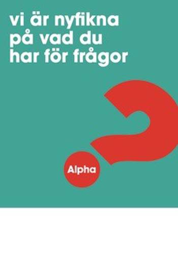 Alpha - Affisch - A3 - Turkos, en produkt från Nya Musik som utvecklar och engagerar människor i alla åldrar.