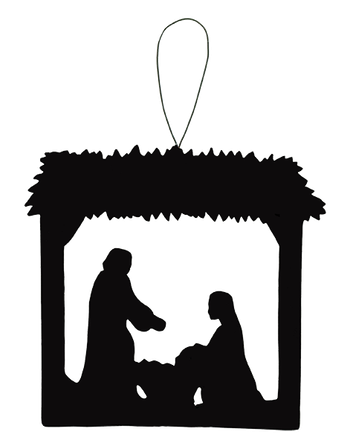 Hängprydnad - Sihuett - Julkrubba, en produkt från Nya Musik som utvecklar och engagerar människor i alla åldrar.