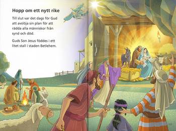 Barnens lättlästa bibel, en produkt från Nya Musik som utvecklar och engagerar människor i alla åldrar.