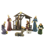 Julkrubba med stall – 20 cm, en produkt från Nya Musik som utvecklar och engagerar människor i alla åldrar.