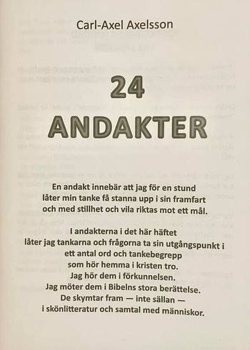 24 ANDAKTER, en produkt från Nya Musik som utvecklar och engagerar människor i alla åldrar.
