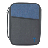 Bibelfodral - Medium - slimline - svart/blå, en produkt från Nya Musik som utvecklar och engagerar människor i alla åldrar.