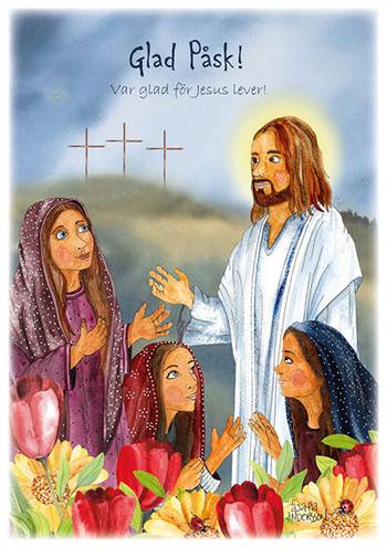 Vykort - Glad påsk! Var glad för Jesus lever!, en produkt från Nya Musik som utvecklar och engagerar människor i alla åldrar.