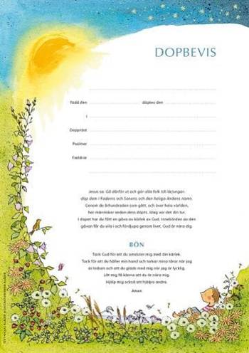 Dopbevis: Nära dig - 25-pack, en produkt från Nya Musik som utvecklar och engagerar människor i alla åldrar.