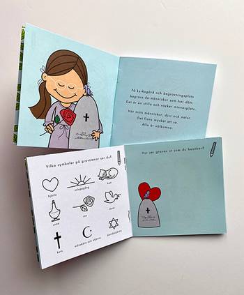 Minnesbok Kyrkogården, en produkt från Nya Musik som utvecklar och engagerar människor i alla åldrar.