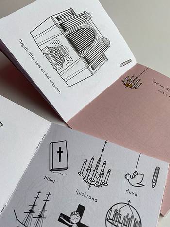 Minnesbok Kyrkan, en produkt från Nya Musik som utvecklar och engagerar människor i alla åldrar.