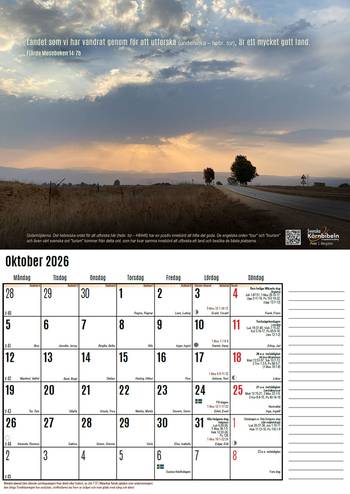 Bibelkalendern - 2026, en produkt från Nya Musik som utvecklar och engagerar människor i alla åldrar.