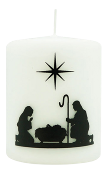 Blockljus - Julkrubba - 6 cm, en produkt från Nya Musik som utvecklar och engagerar människor i alla åldrar.