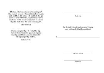 Konfirmationsminne - Ditt Ord - Equmeniakyrkan, en produkt från Nya Musik som utvecklar och engagerar människor i alla åldrar.