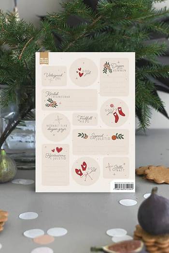 Etikettark - Välsignad jul, en produkt från Nya Musik som utvecklar och engagerar människor i alla åldrar.