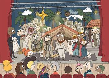 Adventskalender - Guds gåva, en produkt från Nya Musik som utvecklar och engagerar människor i alla åldrar.