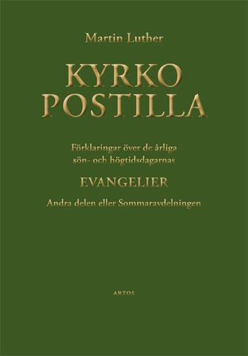 Kyrkopostilla i två band, en produkt från Nya Musik som utvecklar och engagerar människor i alla åldrar.