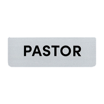 Namnskylt - Pastor, en produkt från Nya Musik som utvecklar och engagerar människor i alla åldrar.