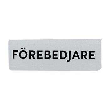 Namnskylt - Förebedjare, en produkt från Nya Musik som utvecklar och engagerar människor i alla åldrar.