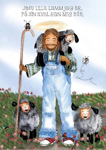 Vykort - Jesu lilla lamm jag är, en produkt från Nya Musik som utvecklar och engagerar människor i alla åldrar.