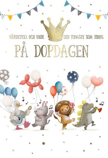 Dubbelt kort – På Dopdagen - Värdefull och unik, en produkt från Nya Musik som utvecklar och engagerar människor i alla åldrar.