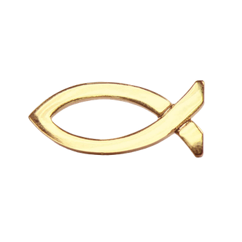 Pin – Fisk - Guldfärgad, en produkt från Nya Musik som utvecklar och engagerar människor i alla åldrar.