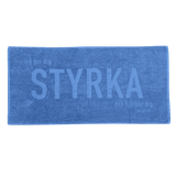 Badhandduk – Styrka - Blå, en produkt från Nya Musik som utvecklar och engagerar människor i alla åldrar.