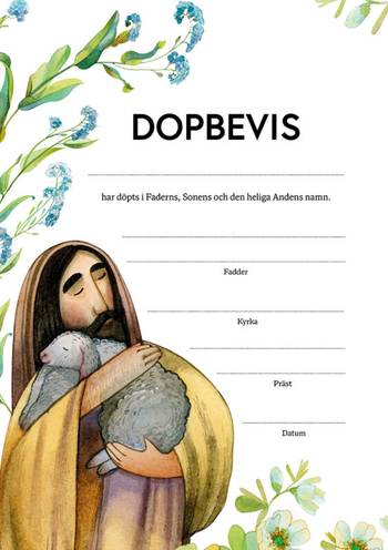 Dopbevis – Jesus herde, en produkt från Nya Musik som utvecklar och engagerar människor i alla åldrar.