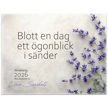 Blott en dag 2026 - Väggalmanacka - Lina Sandell, en produkt från Nya Musik som utvecklar och engagerar människor i alla åldrar.