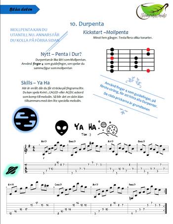 Kickstarta - Nya Skills - Elgitarr - Blå boken - del 4, en produkt från Nya Musik som utvecklar och engagerar människor i alla åldrar.