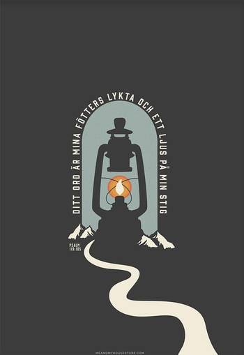 Poster - Ditt ord är mina fötters lykta - A3, en produkt från Nya Musik som utvecklar och engagerar människor i alla åldrar.