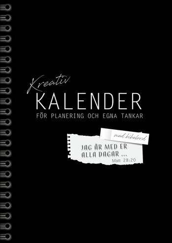 Kreativ kalender med bibelord - Svart, en produkt från Nya Musik som utvecklar och engagerar människor i alla åldrar.